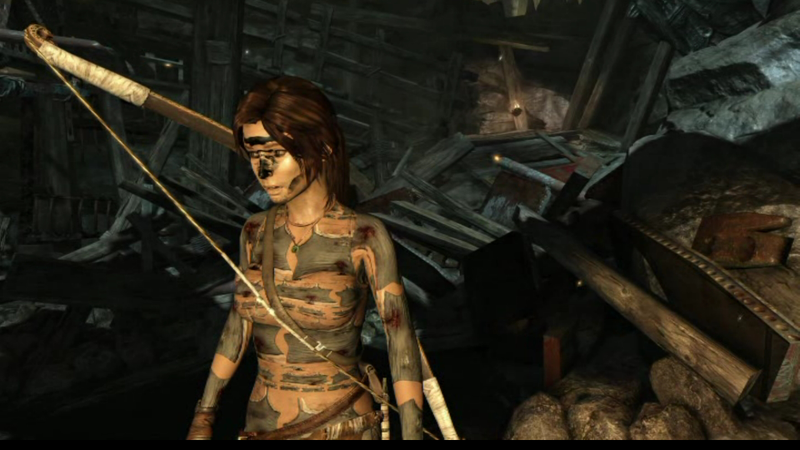 Illustration for article titled NSFW: Tomb Raider Glitch Makes Lara Croft Look Practically Topless